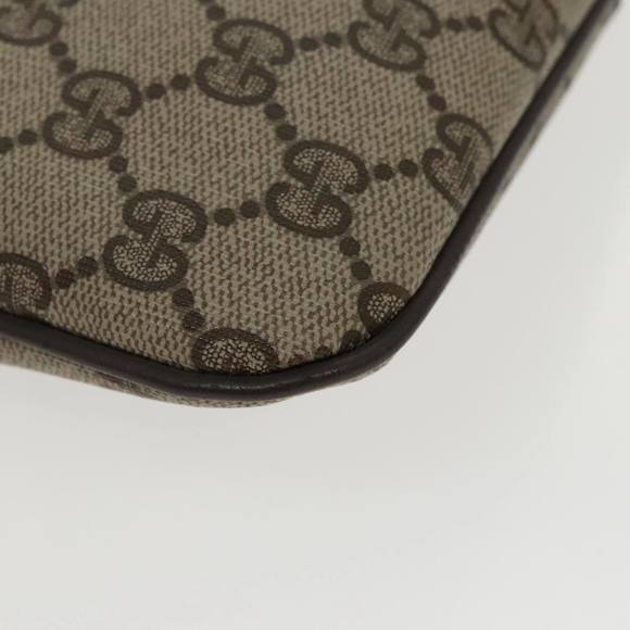 GUCCI GG Supreme Web Sherry Line Shoulder Bag PVC Beige 904 02 047 Auth 96969 - Picture 15 of 16